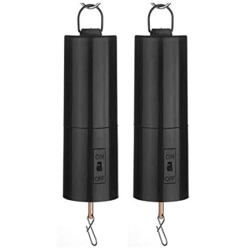 FENDISI Hanging Black Rotating Motor for Wind Spinner and Wind Chimes， Mobile Battery Operated Garden Decor Accessoy，Not Included Battery (2PCS Motor)