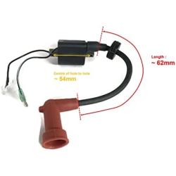 Boat Outboard Motor Ignition Coil w/Plug Cover Assy 3B7-06050-1 For Tohatsu Nissan Outboard NS M 80HP 90HP 2-stroke Mercury