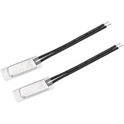uxcell KSD9700 Thermostat, 50℃ Normally Open Temperature Switch Thermal Switch, N.O 5A Metal Temperature Controller 2pcs