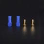 uxcell 6mm Bullets Connector Gold Plated EC5 Connector Plugs RC LIPO Battery ESC Motor DIY Parts Blue Male 6Sets