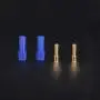 uxcell 6mm Bullets Connector Gold Plated EC5 Connector Plugs RC LIPO Battery ESC Motor DIY Parts Blue Male 6Sets