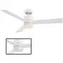 Ventilateur de plafond Axis Intelligent Intérieur et Extérieur 3 Pales Blanc Mat avec Kit Éclairage LED 3000K et Télécommande Compatible avec Alexa, Google Assistant, Samsung Things, et iOS ou Android App Ventilateur de plafond Axis Intelligent Intérieur et Extérieur 3 Pales Blanc Mat avec Kit Éclairage LED 3000K et Télécommande Compatible avec Alexa, Google Assistant, Samsung Things, et iOS ou Android App