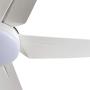 Indoor Ceiling Fan Light Fixtures - FINXIN White Remote LED 52 Ceiling Fans For Bedroom,Living Room,Dining Room Including Motor,5-Blades,Remote Switch (5-Blades)