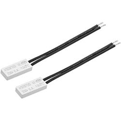 uxcell Normally Close Temperature Switch, 130℃ N.C 5A Thermal Switch Thermostat Temperature Control Switch Controller 2pcs