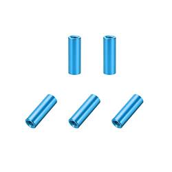 uxcell 5 Pcs M3x15mm Round Aluminum Standoff Column Spacer Female Aqua Blue for Drone FPV Quadcopter Racing RC Multirotors Parts DIY
