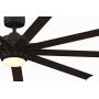 Fanimation MAD8152DZW Indoor/Outdoor Custom Ceiling Fan Motor-Dark Bronze, with LED, Light Kit