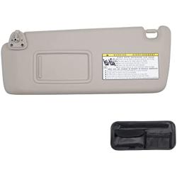 Driver Left Side Sun Visor Compatible Toyota Highlander 2004-2007 Replacement Number 74320-48260-A0 Beige