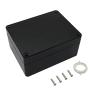 LeMotech ABS Plastic Electrical Project Case Power Junction Box, Project Box Black 4.5 x 3.5 x 2.1 inch(115 x 90 x 55 mm)(Pack of 1)