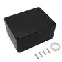 LeMotech ABS Plastic Electrical Project Case Power Junction Box, Project Box Black 4.5 x 3.5 x 2.1 inch(115 x 90 x 55 mm)(Pack of 1)