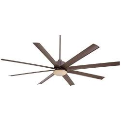 Minka-Aire F888L-ORB Slipstream 65 Inch Outdoor Ceiling Fan with Dimmable LED Light and DC Motor in Oil Rubbed Bronze Finish