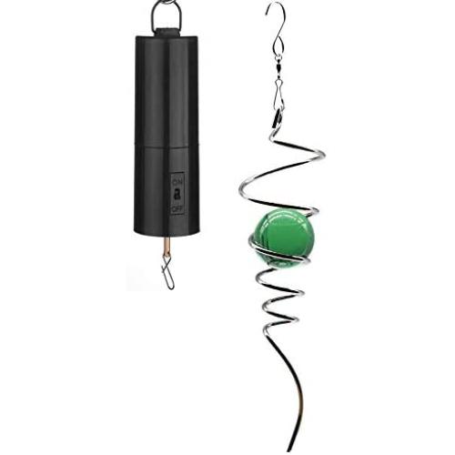 Wind Spinner Motor Battery Spinning，Disco Ball Motor Hanging Display Spinners Chime Motor Indoor Outdoor Decoration Motor Drive Gazing Ball Stabilizer Spiral Tail Hanging Swivel Hook 11
