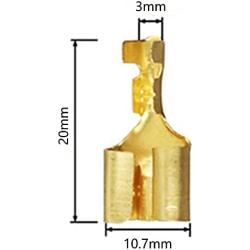 40Pcs Motorcycle/Car/Truck/Scooter Bullet Connectors Covers 3.9mm Terminals Male Female Double Set