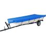 WFLNHB 600D Marine Grade Heavy Duty Trailerable Boat Cover Replacement for Jon Boat-Bule