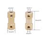 Twidec/4Pcs 2mm-3mm Brass Flexible Shaft Coupler for RC Airplane Boat Motor Transmission Connector COUPLER-GLD-2-3
