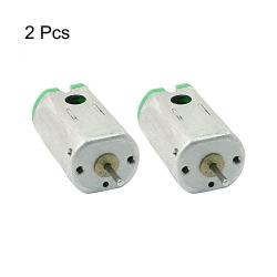 sourcing map Mini Electric Motor 2 Pcs 1mm Dia Drive Shaft Magnetic DC DC3V 19300RPM