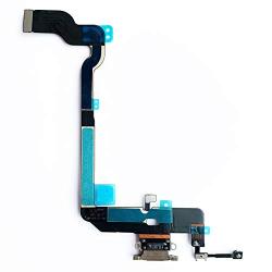 Johncase OEM Charging Port Dock Connector Flex Cable + Microphone + Vibrating Motor Buckle Replacement Part Compatible for iPhone Xs All Carriers (Gold)