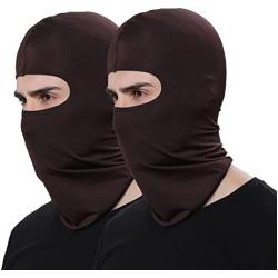 2 Pieces Bandana Face Hat for Outdoor Motorcycle Ski Mask Winter Sun Camouflage Face Cover for Sports Windproof Dustproof