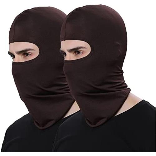 2 Pieces Bandana Face Hat for Outdoor Motorcycle Ski Mask Winter Sun Camouflage Face Cover for Sports Windproof Dustproof