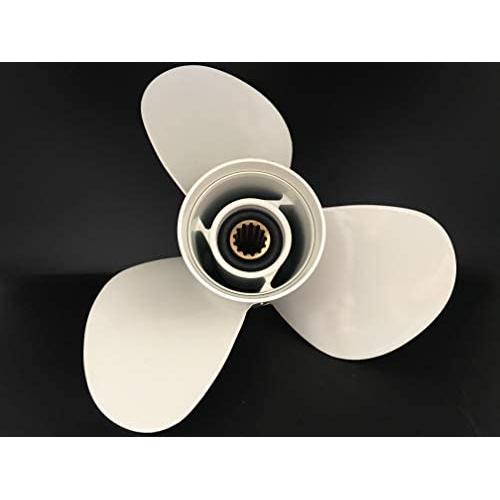 ITACO Boat Motor Aluminium Propeller Assy 663-45952 -02-EL 00 01 663-45952 -02-EL for Outboard Yamaha F30HP 40HP 50HP 60HP 3 11 3/8 x 12 Outboard Motors Engine