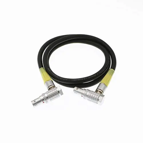 Uonecn Preston FIZ Wireless Follow Focus Motor Cable Right Angle 7 Pin Male to Right Angle 7 Pin Male