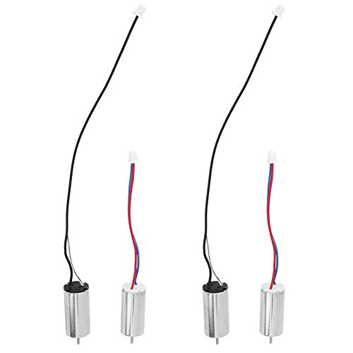 4Pcs DC 3.7V 44000RPM Micro Brush Motor, Micro Coreless Brushed Motors, 10x20mm, Coreless Micro DC Motor, Micro Vibration Motor for Robot Drone