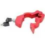 Modengzhe Mototcycle Handlebar Anti-Theft Lock Aluminum Safety Grip Brake Additional Lock for Motorbikes Scooters ATVs Dirt Bikes (Red)