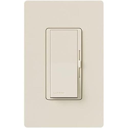 Lutron Diva Quiet 3-Speed Fan Control, 1.5 Amp Single Pole/3-Way with Wallplate, DVWFSQ-FH-LA, Light Almond