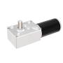 AZSSMUK DC Worm Gear Motor 24V 470RPM Self-Locking Reversed Mini Turbine Geared Carbon Brush Motor Adjustable Speed All Metal Gears