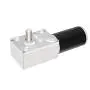 AZSSMUK DC Worm Gear Motor 12V 200RPM Self-Locking Reversed Mini Turbine Geared Carbon Brush Motor Speed Adjustable All Metal Gears