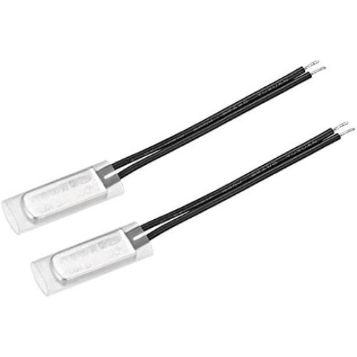 uxcell KSD9700 Thermostat, 100℃ Normally Open Temperature Switch Thermal Switch, N.O 5A Metal Temperature Controller 2pcs