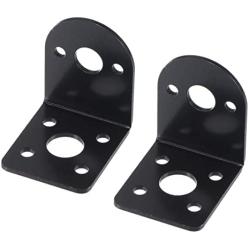 MECCANIXITY Motor Base Motor Mounting Bracket Holder 32x26x32mm Black for Gear Motor 2 Pack