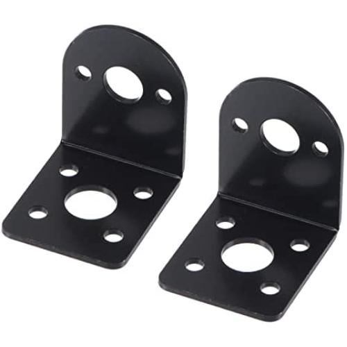 MECCANIXITY Motor Base Motor Mounting Bracket Holder 32x26x32mm Black for Gear Motor 2 Pack