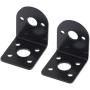 MECCANIXITY Motor Base Motor Mounting Bracket Holder 32x26x32mm Black for Gear Motor 2 Pack