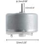 Hxchen DC3-12V 2700RPM DC Motor 32mm Diameter for RC Hobby Aircraft - (1 Pc)