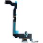 Johncase OEM Charging Port Dock Connector Flex Cable + Microphone + Vibrating Motor Buckle Replacement Part Compatible for iPhone Xs MAX All Carriers (White)