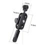 Motorcycle Helmet Chin 360° Double Ball Head Mount Kit for GoPro Hero10, 9, 8, Hero 7, (2018), 6 5 4 3, Hero Black, Session, Xiaomi Yi, SJCAM, and Other Action Camera