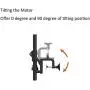 AQUOS Haswing 12V or 24V Transom Trolling Motor for Saltwater, Freshwater Fishing
