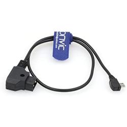Eonvic P-tap D-tap to Micro USB 90 Degree Right Angle Motor Power Cable for Tilta Nucleus Nano Motor