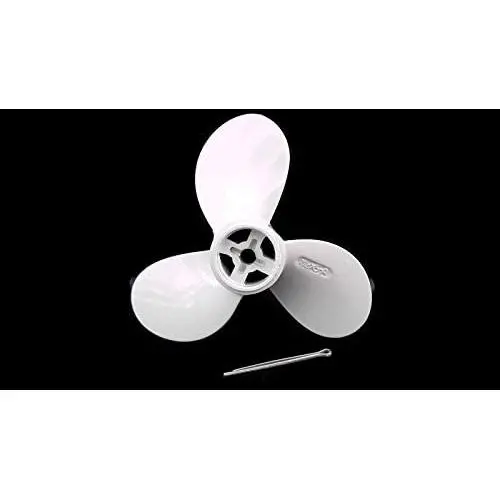 ITACO Boat Motor Propeller Assy Aluminium with Cotter Pin for 6F8-45942-01-EL 91490-30040 Yamaha Outboard 2HP 2 A B 3x7-1/4 5 P Outboard Motor Boat Engine