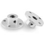 Eilumduo 4Pcs 8mm Rigid Flange Shaft Coupling Motor Guide Shaft Coupler Motor Connector Axis Bearing Fittings for DIY RC Model Shaft Connection