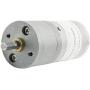 sourcing map Gear-Box Motor DC12V 250RPM 4mm Drive Shaft Speed Reducing Silver Tone