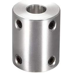 uxcell 8mm to 12mm Bore Rigid Coupling Set Screw L25XD20 Aluminum Alloy,Shaft Coupler Connector,Motor Accessories