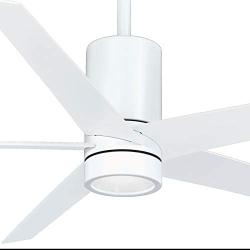 Minka-Aire F828-WHF Symbio 56 Inch Ceiling Fan with Integrated LED Light and DC Motor in Flat White Finish