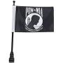Motorcycle 6x9 Flags Flag Mounts, Pow Mia US Flag Patriots Vivid Color - you are Not Forgotten Prisoner of War Flags Luggage Rack Flagpole