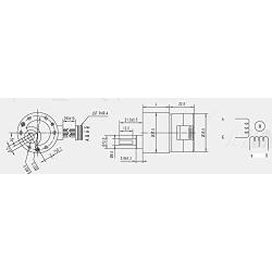 37mm Stepping Motor with Holding Torque 10kg