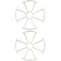 Main Blade Propellers CCW CW Replacement Propeller Guard Protectors Motors for Syma X21 X21W X22 X22WDrone Replacement RC Quadcopter Spare Parts Set White (Propeller Guard 8pcs)