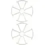 Main Blade Propellers CCW CW Replacement Propeller Guard Protectors Motors for Syma X21 X21W X22 X22WDrone Replacement RC Quadcopter Spare Parts Set White (Propeller Guard 8pcs)