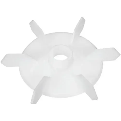 uxcell Motor Fan Blade 140mmx16mm D Shape Bore White Engineering Plastic with 6 Vanes
