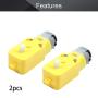 Fielect 2Pcs DC Electric Motor 3-6V TT Motor 1:120 Gear Motor Dual Shaft for Arduino Smart Car Robot Toys Cars Chassis Models Vibration Products (I Shape)