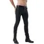 MSemis Mens Faux Leather Pants Punk 80s Rock Skinny Leggings Tight Gothic Motorcycle Biker Pants